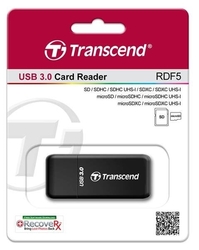 Transcend USB 3.0 čtečka RDF5 černá