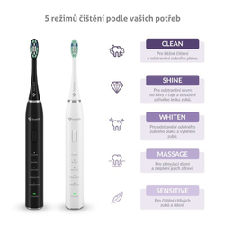 TrueLife SonicBrush Clean30 Duo - sada 2 sonických zubních kartáčků, černý a bílý + pouzdra a hlavice