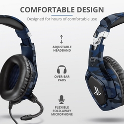 Trust GXT 488 Forze-B PS4 Gaming Headset PlayStation, modrá