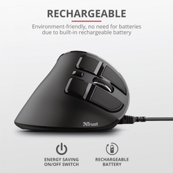 Trust Voxx Rechargeable Ergonomic Wireless Mouse