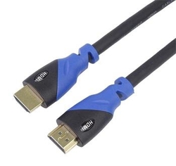 PremiumCord 4K HDMI 2.0b High Speed + Ethernet kabel, zlacené pružné konektory, 1m