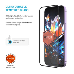 Ultra odolné tvrzené sklo FIXED Armor s Anti-dust aplikátorem a AR vrstvou pro Apple iPhone 16 Pro, černé