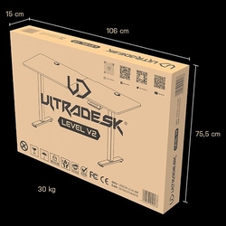 Ultradesk Level V2, bílý