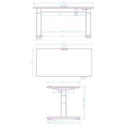 Ultradesk Pulsar, bílý