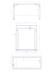 Ultradesk Uplift Frame, černý