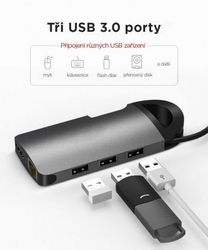 UMAX U-Connect USB-C Multiport H8