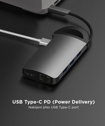 UMAX U-Connect USB-C Multiport H8