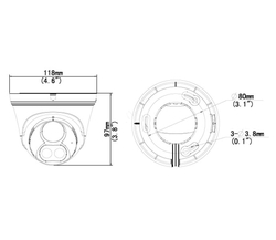 Uniarch by Uniview IP kamera/ IPC-T213-APF28W/ Turret/ 3Mpx/ objektiv 2.8mm/ 1080p/ Dual color/ IP67/ IR30/ PoE/ Onvif