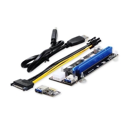 UNIBOS UNRI-106 Riser card PCIe x1 to PCIe x16 + 6-pin power cable