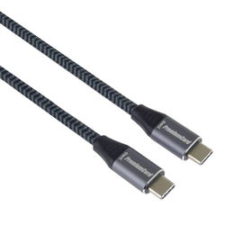 USB-C kabel ( USB 3.2 GEN 2x2, 5A, 100W, 20Gbit/s ) 3m, bavlněný oplet