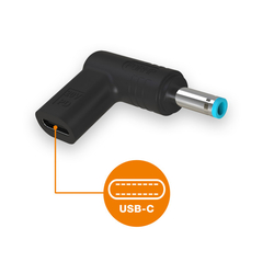 USB-C napájecí redukce 4.5*3.0mm pro notebooky HP