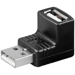 USB redukce A-A, Male/Female 90°
