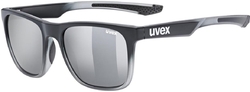 UVEX BRÝLE LGL 42 BLACK TRANSPARENT/MIR.SILVER