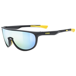 Sluneční brýle UVEX SPORTSTYLE 515 BLACK MATT/MIR. YELLOW 