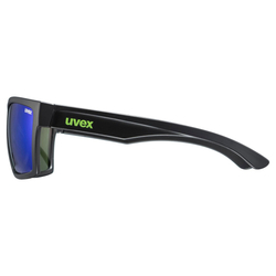 Uvex LGL 29, black mat/mir. green