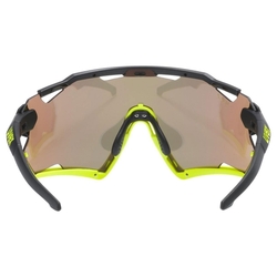 Uvex Sportstyle 228, black limet mat/mirror yellow