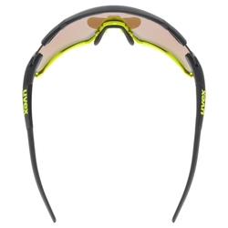 Uvex Sportstyle 228, black limet mat/mirror yellow