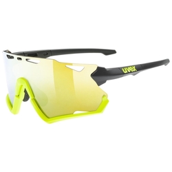 Uvex Sportstyle 228, black limet mat/mirror yellow