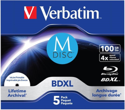 Verbatim Blu-ray BDXL M-Disc 4x, 100GB, 10 ks (Spindl)