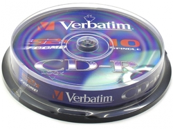 Verbatim CD-R 52x, 700MB, 10 ks (Spindl)