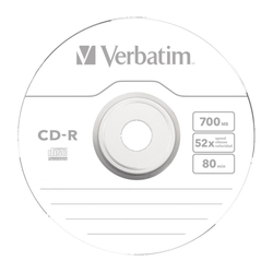 Verbatim CD-R Extra Protection 52x, 700MB, 50 ks (Spindl)