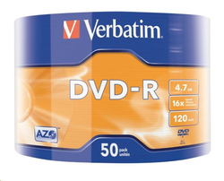 Verbatim DVD-R 16x, 4,7GB, 50 ks (Spindl)