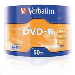 Verbatim DVD-R 16x, 4,7GB, 50 ks (Spindl)