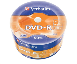 Verbatim DVD-R 16x, 4,7GB, 50 ks (Spindl)