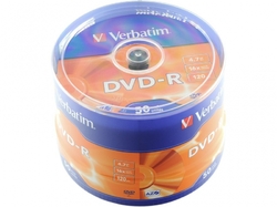 Verbatim DVD-R 16x, 4,7GB, 50 ks (Spindl)