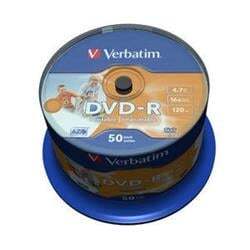 Verbatim DVD-R Printable 16x, 4,7GB, 50 ks (Spindl)