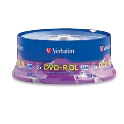 Verbatim DVD+R DL Printable 8x, 8,5 GB, 25 ks (Spindl)