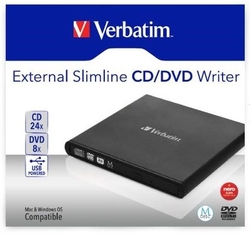 VERBATIM externí mechanika DVD-RW Rewriter USB 2.0 Black