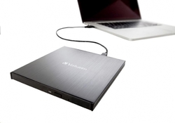 VERBATIM externí mechanika Ultra HD 4K Blu-ray External Slimline Writer (USB 3.1, USB-C)