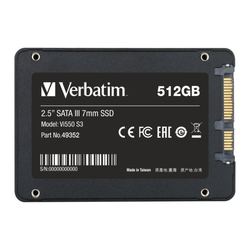 Verbatim SSD disk 512GB SATA3 SATA III Vi550 S3 (49352)