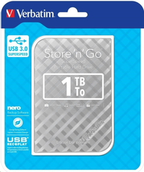 Verbatim Store 'n' Go 1TB, stříbrný