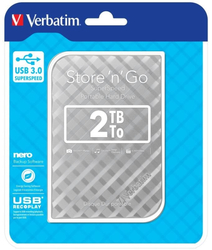 Verbatim Store 'n' Go 2TB, stříbrný