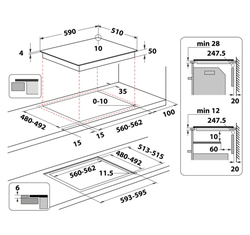 Whirlpool WB S2560 NE Indukční vestavná varná deska 59cm