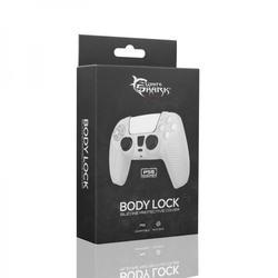 White Shark Silikonový obal BODY LOCK pro ovladač PS5, bílý