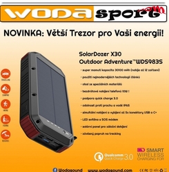 Wodasport® SolarDozer X30 WDS983S, Outdoor Adventure™ 30100 mAh, 6v1