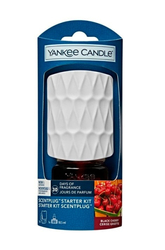 Yankee Candle ScentPlug Organic Pattern elektrický difuzér do zásuvky a náplň Black Cherry