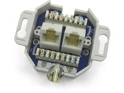 ZÁSUVKA 2x RJ45(TP) C5 POD OMÍTKU